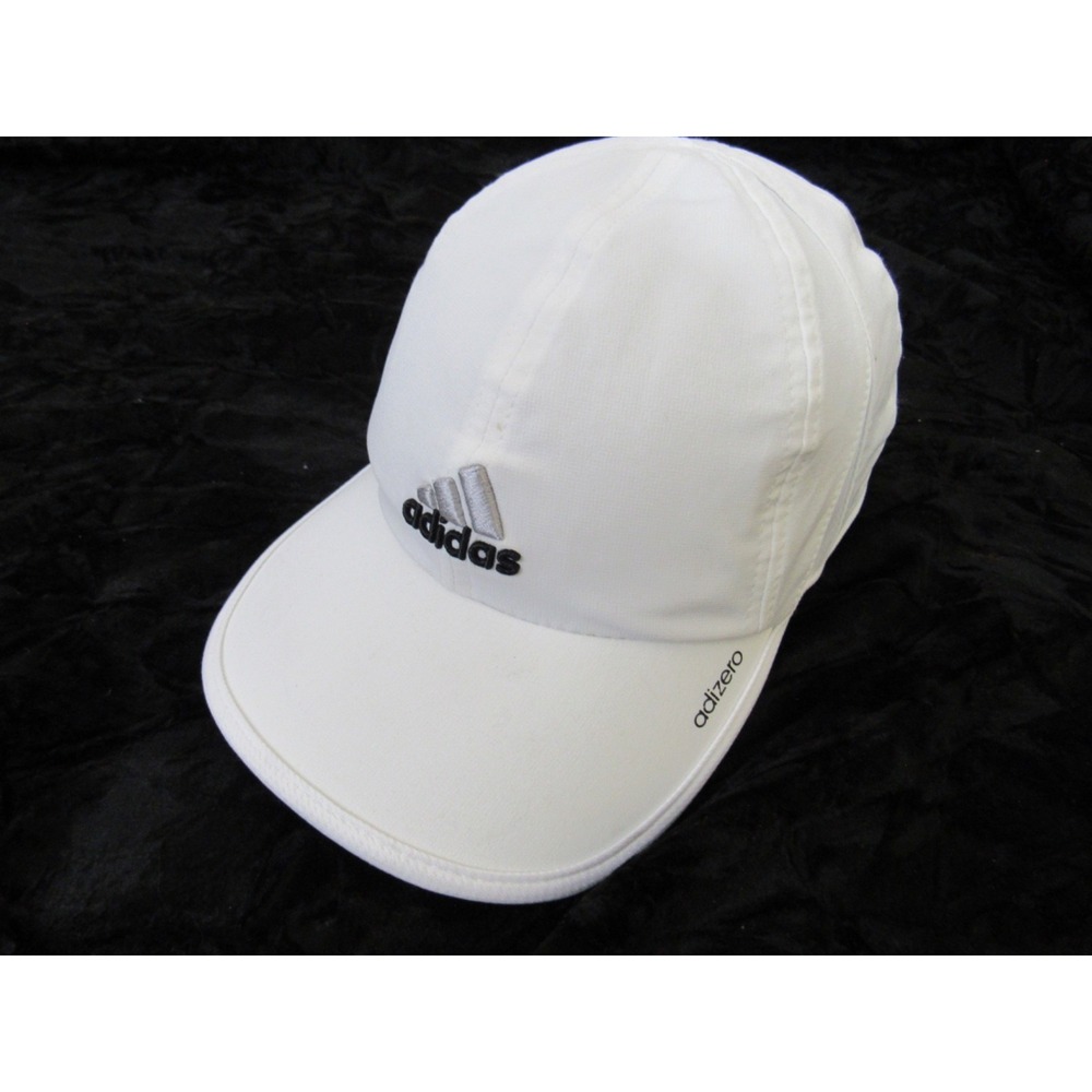 Adidas Hat Cap Womes OS One Sizes White UPF 50 Strapback Adizero